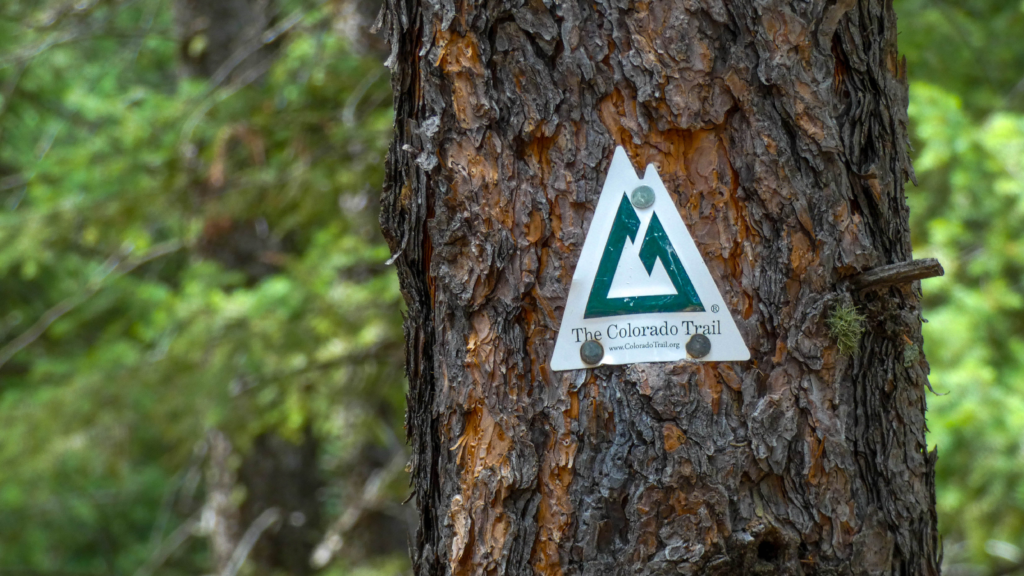 Colorado Trail sign, guiding the way