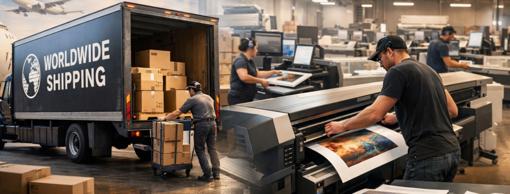 global shipping and production process