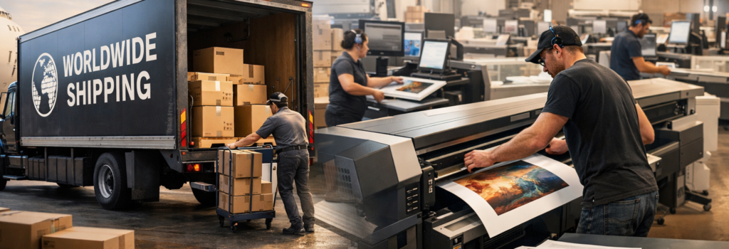 global shipping and production process