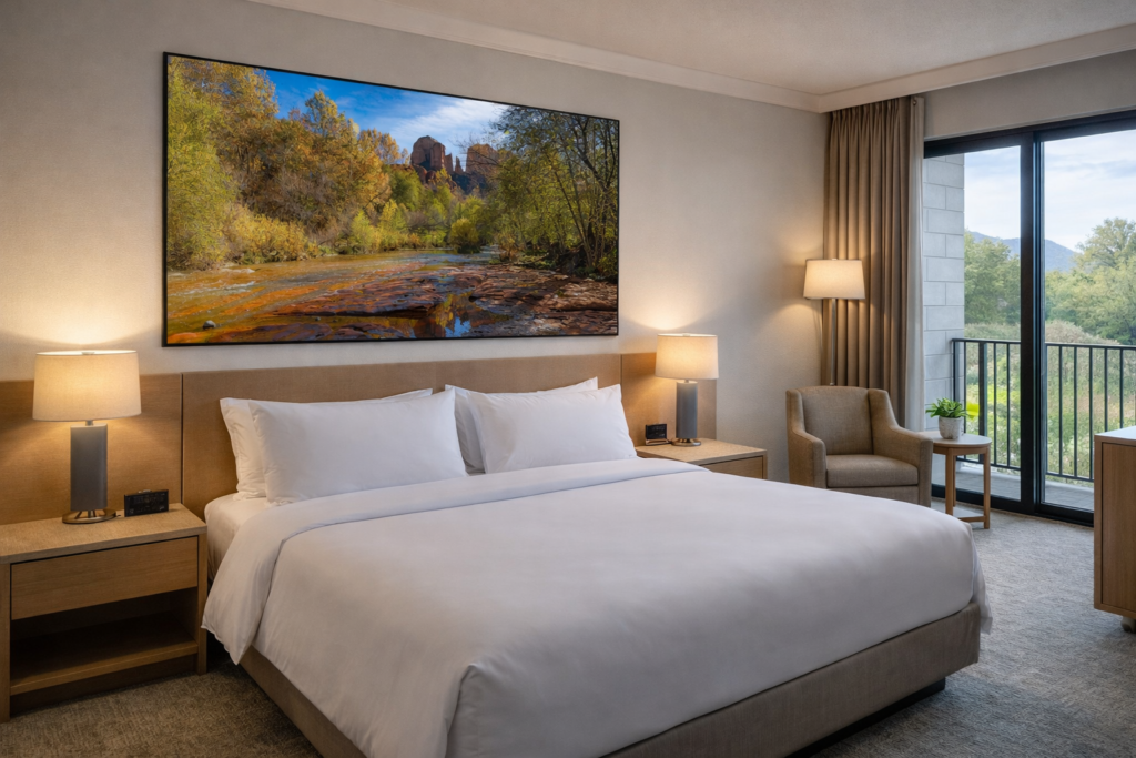 hotel room mockup sedona