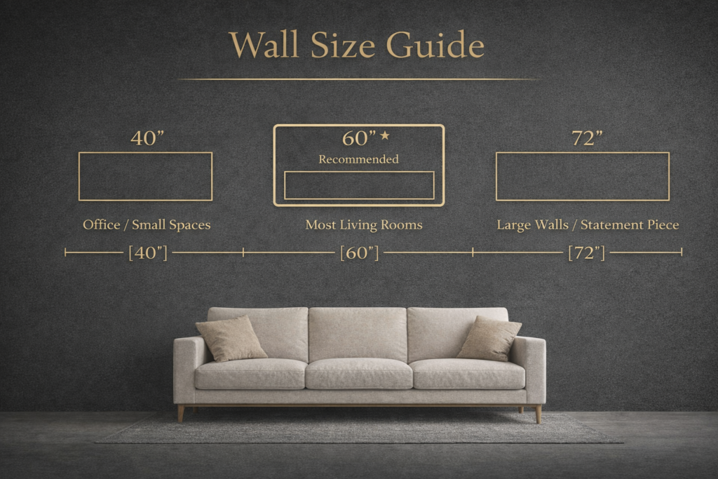 wall size guide for living rooms