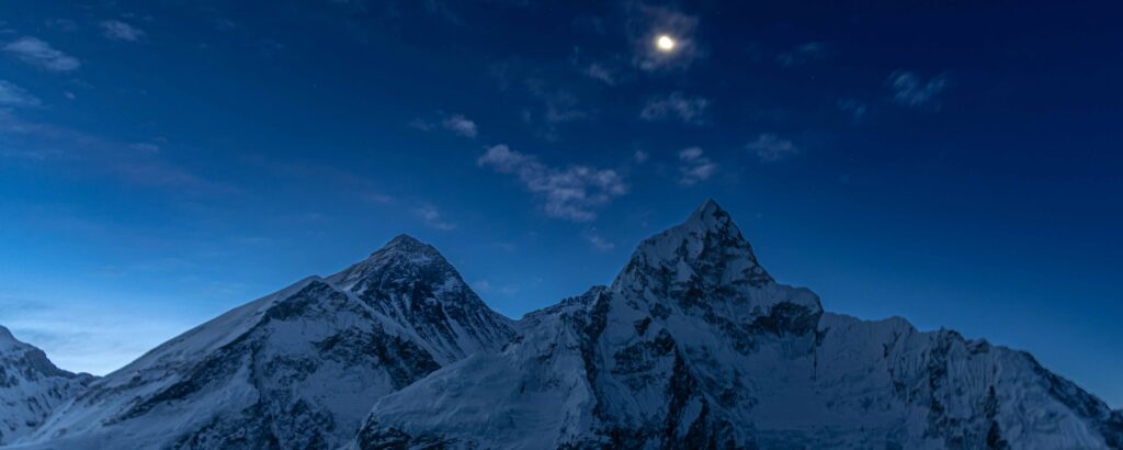 Moon Rising over Nuptse and Everest