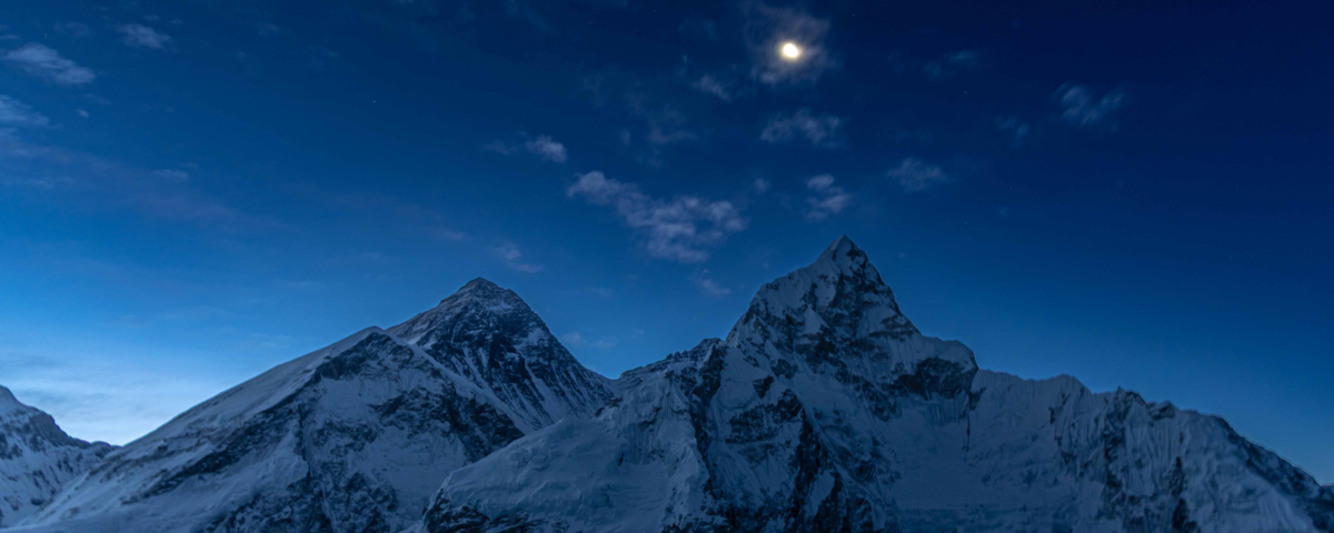 Moon Rising over Nuptse and Everest