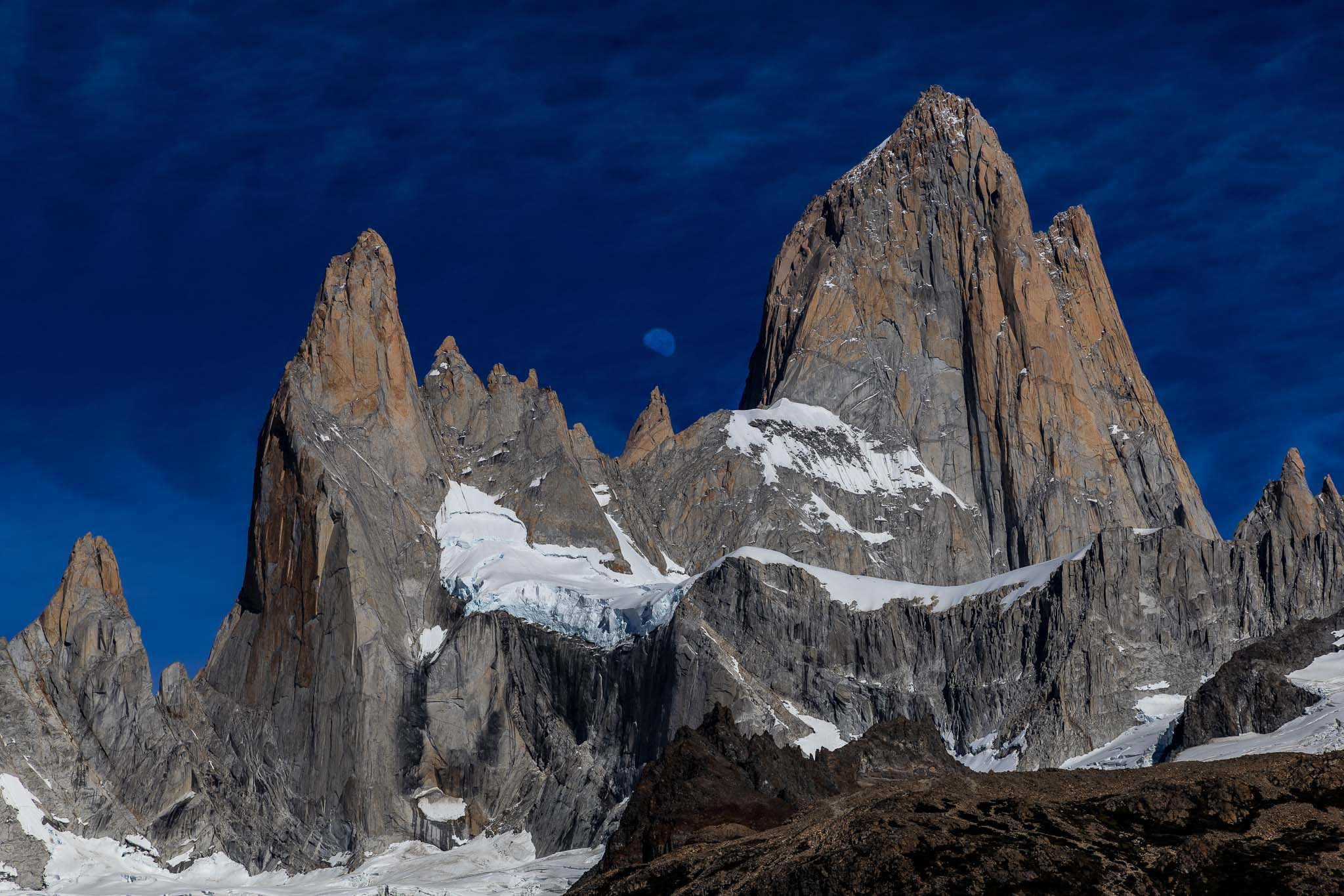 Close-up of Argentina's Mt. Fitz Roy