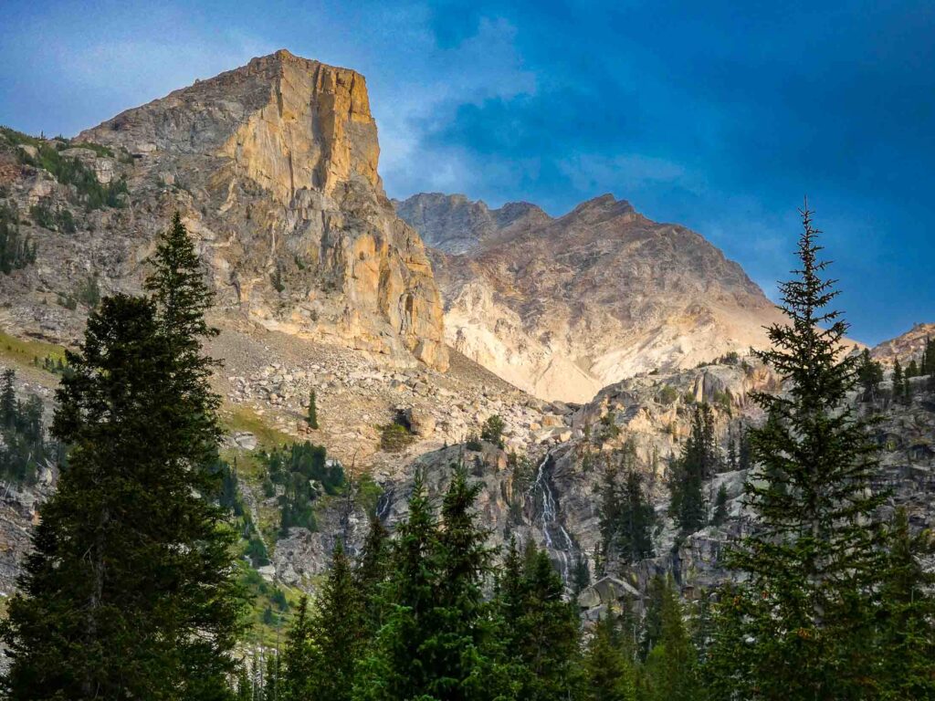 View along the Teton Crest Trail in Grand Teton National Park in Wyoming